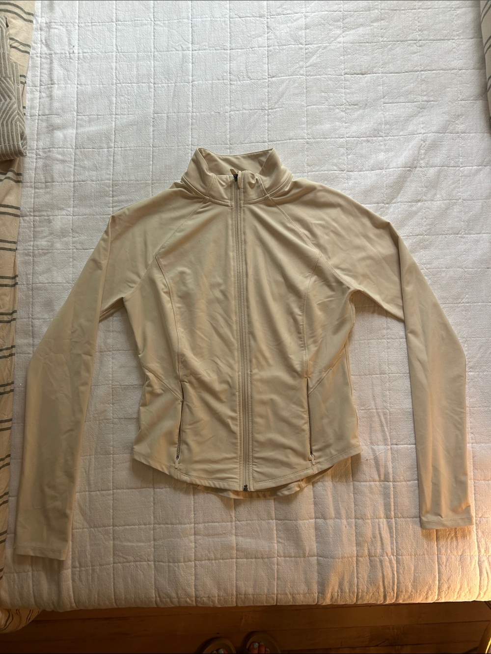 Old Navy Light Cream Full-Zip Bomber Jacket
